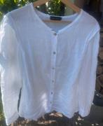Witte linnen blouse maat S 36, Ophalen of Verzenden, Zo goed als nieuw