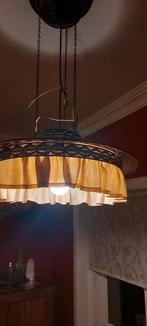 Zeldzame koperen hanglamp met een sierrand, Antiek en Kunst, Ophalen