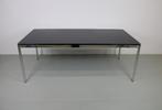 USM Haller tafel/bureau, 200/100/74, zwart-chroom, Ophalen, 100 tot 150 cm, 200 cm of meer, Zo goed als nieuw