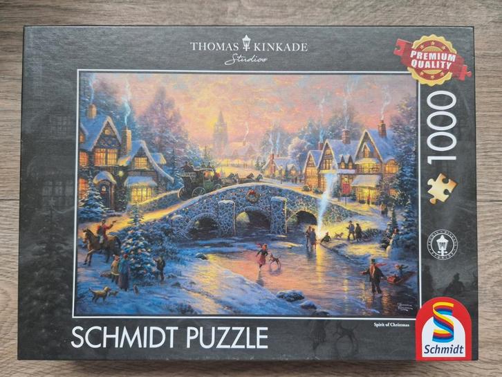 Schmidt Puzzel - Thomas Kinkade - 1000 stukjes, Hobby en Vrije tijd, Denksport en Puzzels, Zo goed als nieuw, 500 t/m 1500 stukjes
