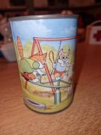 Vintage Blikken spaarpot met Katten, Antiek en Kunst, Antiek | Emaille, Ophalen of Verzenden