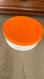 Retro Vintage Oranje design Taart Bewaardoos orig jar.70, Ophalen of Verzenden, Gebruikt