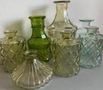 Vaasjes groen, Ophalen of Verzenden, Minder dan 50 cm, Groen, Glas