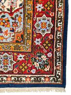 Handgeknoopt Perzisch wol Mashad tapijt medallion 252x348cm, Persian Perzisch vintage oosters hype, Gebruikt, 200 cm of meer, Ophalen of Verzenden