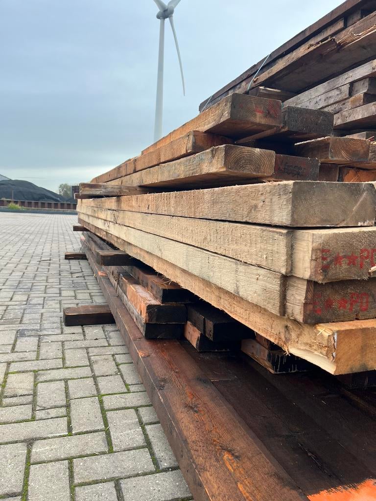 Partij vuren balken 20cmx7,5cmx485cm, Tuin en Terras, Palen, Balken en Planken, Ophalen, Zo goed als nieuw, 250 cm of meer, Balken