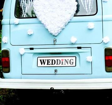 Kartonnen nummerbord Wedding beschikbaar voor biedingen