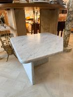 Vintage Marmeren Bijzettafel / Salontafel, Huis en Inrichting, Tafels | Salontafels, Ophalen, Overige materialen, Gebruikt, 50 tot 100 cm