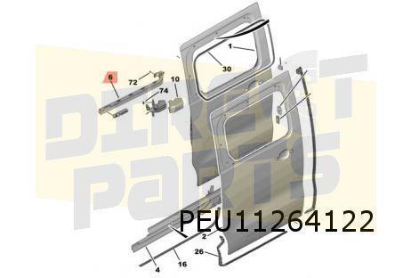 Opel / Citroen / Peugeot / Toyota rails schuifdeurgeleiding, Auto-onderdelen, Carrosserie en Plaatwerk, Deur, Citroën, Opel, Peugeot