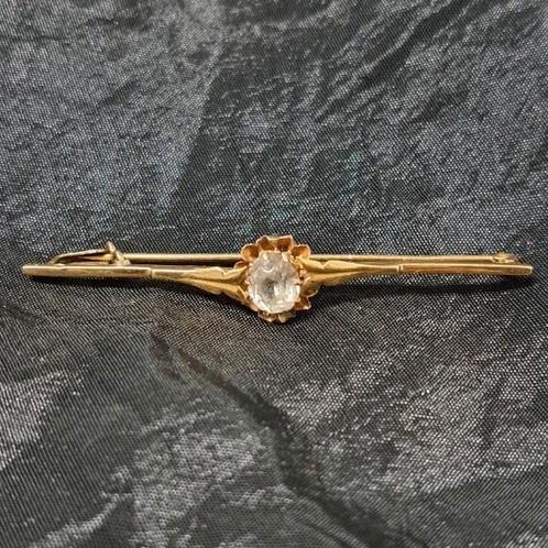 14 krt. Geel Gouden Broche, Sieraden, Tassen en Uiterlijk, Broches, Gebruikt, Goud, Geel, 4 tot 7 cm, Ophalen of Verzenden