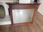 Antieke houten spiegel ca. 1910-1930 Arts&Crafts / Art Deco, Antiek en Kunst, Antiek | Spiegels, Ophalen, Rechthoekig