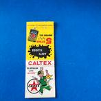 Lucifermapje Caltex Benzine Texaco, Ophalen of Verzenden, Gebruikt, Sigarenbandjes