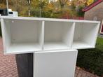 Witte Kast met Vakken, Ophalen, Met plank(en), Kunststof, Gebruikt