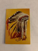 Plains Indian headdresss Blackfoot tribe, Verzamelen, Ansichtkaarten | Themakaarten, Ophalen of Verzenden, Voor 1920, Gelopen