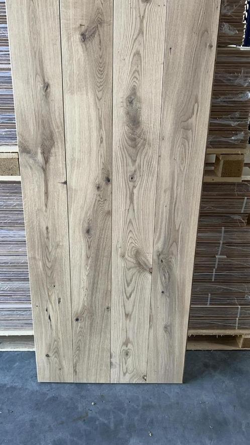 Aanbieding eiken Multiplank 24 cm Breed - Extra Wit Geolied, Diensten en Vakmensen, Vloerleggers en Parketteurs, Houten vloeren