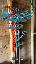 Gardena ophangsysteem met hand-tuingereedschap, Tuin en Terras, Hand-tuingereedschap, Ophalen, Gebruikt