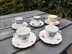Vijf mooie vintage kop en schotels, Ophalen