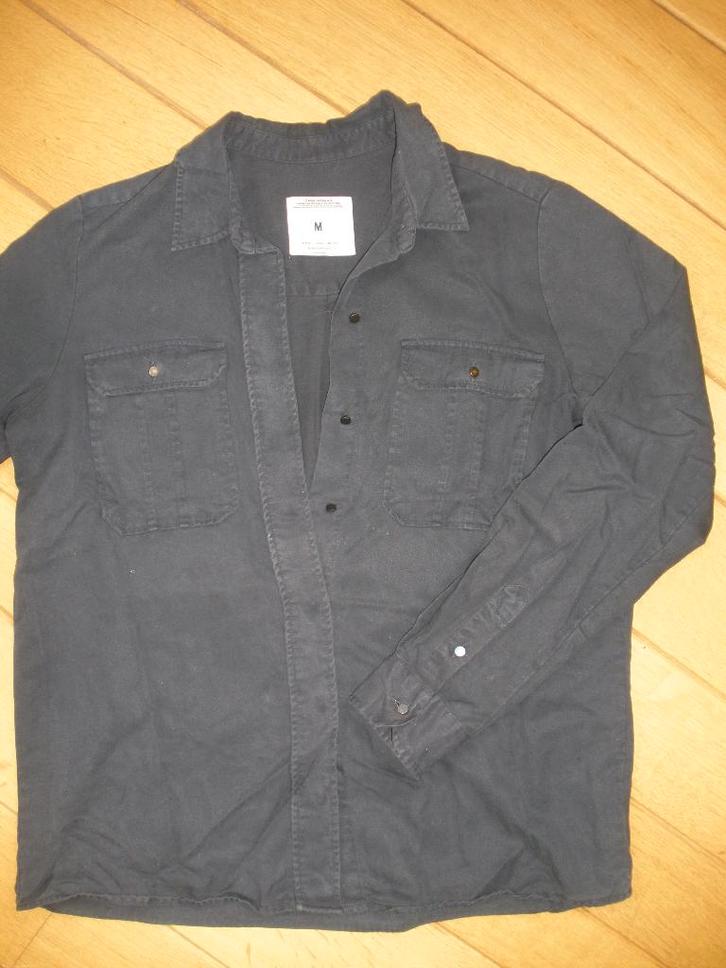 ZARA Woman bloes donker grijs maat M, Kleding | Dames, Blouses en Tunieken, Zo goed als nieuw, Maat 38/40 (M), Grijs, Ophalen of Verzenden