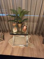 Bijzet tafel, Huis en Inrichting, Tafels | Bijzettafels, Minder dan 55 cm, Rond, Zo goed als nieuw, Ophalen