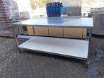 Zware rvs werktafel op wielen, Ophalen