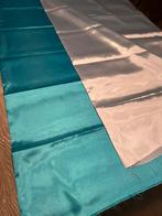 2x satijn blauw stof / 150cm x 150cm, Ophalen of Verzenden, Zo goed als nieuw, Carnaval