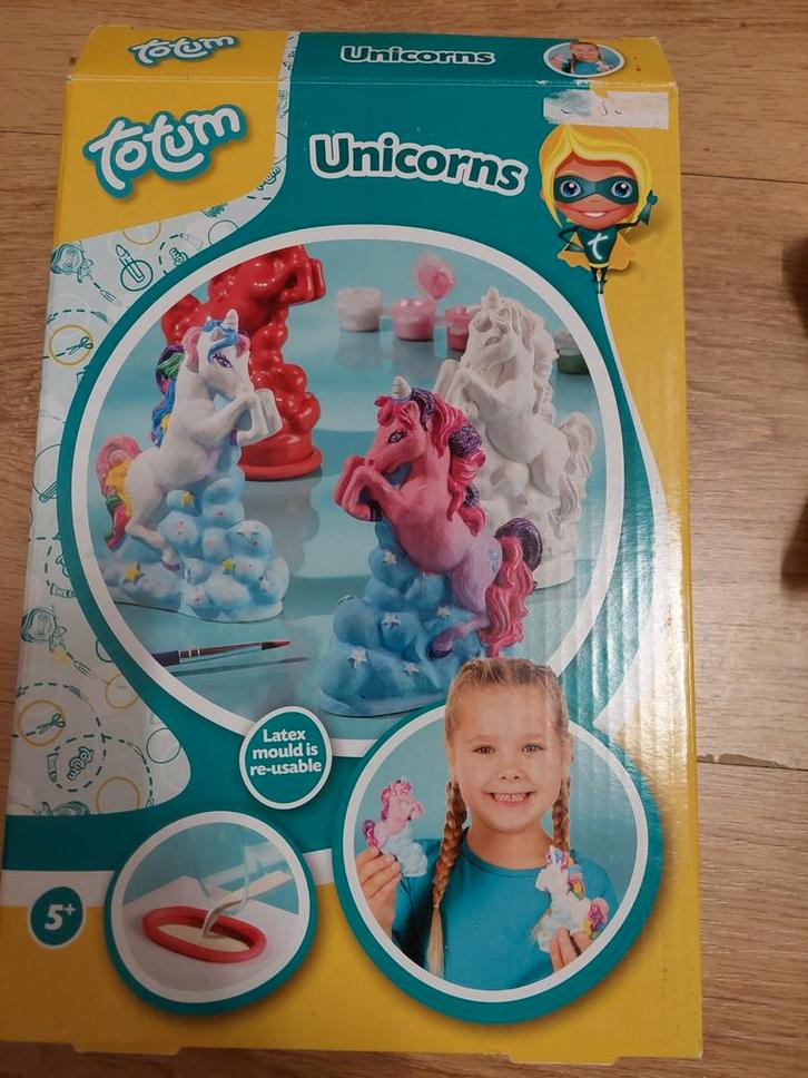 Gipsen Eenhoorn Knutselset, Kinderen en Baby's, Speelgoed | Educatief en Creatief, Zo goed als nieuw, Knutselen, Ophalen of Verzenden