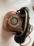Oude koperen telefoon, Met draaischijf, Gebruikt, Ophalen of Verzenden