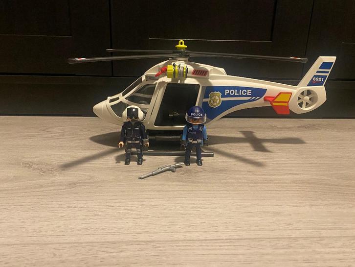 Playmobil politie helikopter (6874/6921), Kinderen en Baby's, Speelgoed | Playmobil, Zo goed als nieuw, Complete set, Ophalen of Verzenden