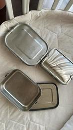 Rvs lunchboxen verschillende maten, Ophalen of Verzenden, Zo goed als nieuw, Rvs