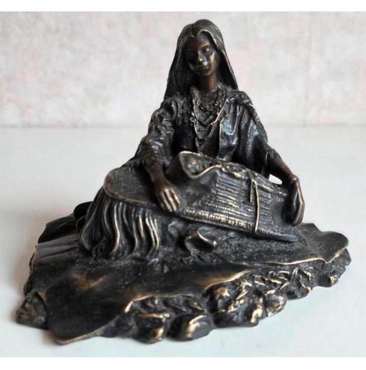 Franz iffland 1862-1935 sculptuur Moeder met Kind - Brons, Antiek en Kunst, Kunst | Beelden en Houtsnijwerken, Ophalen of Verzenden