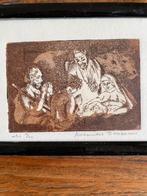 Alexander Balcken Ets - Geboorte Christus - Genummerd, Antiek en Kunst, Kunst | Etsen en Gravures, Ophalen of Verzenden