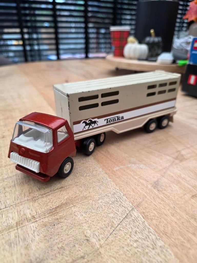 Vintage Tonka Truck met Trailer, Ophalen of Verzenden