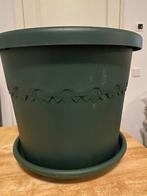 35cm is de pot, met schaal eronder., Tuin en Terras, Bloempotten, 25 tot 40 cm, Kunststof, Rond, Binnen
