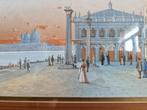 Attilio Simonetti 1843- 1925 olieverf op papier, Antiek en Kunst, Kunst | Schilderijen | Klassiek, Ophalen of Verzenden