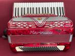 Mooie italiaanse Marinucci accordeon .120bas .4korig.Musette, Gebruikt, Met riemen, Toetsaccordeon, Ophalen of Verzenden