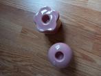 Schattige roze kaarshouders, Ophalen, Zo goed als nieuw, Overige materialen, Minder dan 25 cm