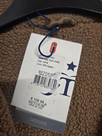 Retour reversible jas met bont 13/14 Y beschikbaar voor biedingen