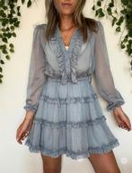 Blauwe Jurk Josh V Feechi Maat M, Maat 38/40 (M), Blauw, Ophalen of Verzenden, Zo goed als nieuw