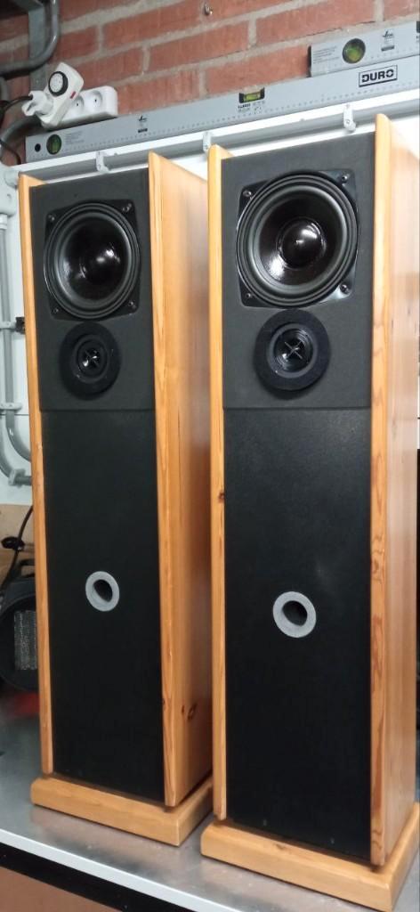 AudiPulse Lambda Kristal Speakerset nette staat !, Audio, Tv en Foto, Luidsprekers, Gebruikt, Front, Rear of Stereo speakers, 60 tot 120 watt