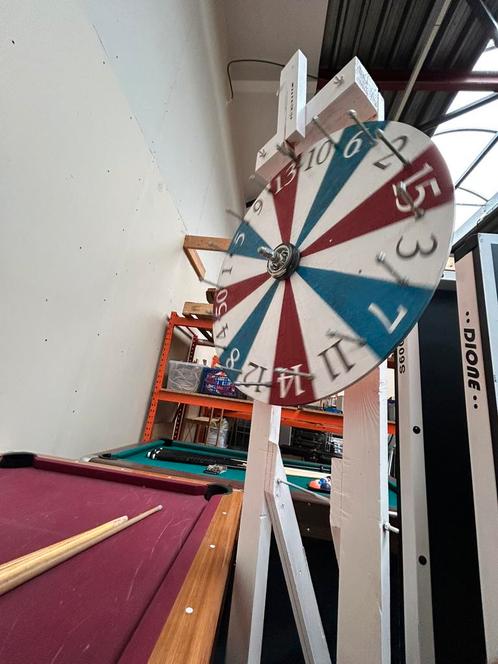 Rad van Fortuin / Draairad op standaard, Hobby en Vrije tijd, Feestartikelen, Gebruikt, Ophalen