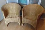 2 rieten stoeltjes, Ophalen, Gebruikt, Twee, Bruin