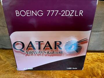 Boeing 777-2DZLR Qatar Airways modelvliegtuig beschikbaar voor biedingen