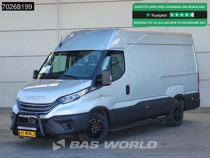 Iveco Daily 35S21 Automaat Black Edition 2025 model L2H2 ACC, Auto's, Bestelauto's, Bedrijf, Te koop, Achteruitrijcamera, Airconditioning