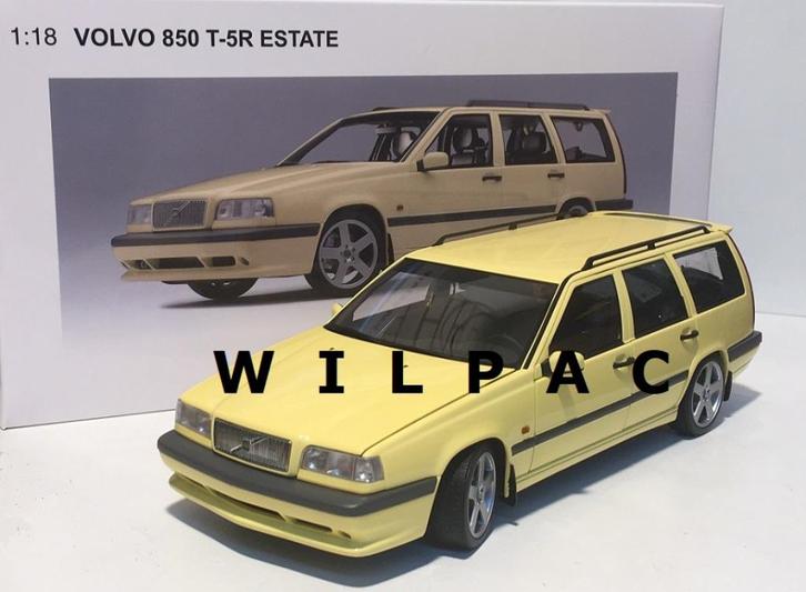 Autoart . Volvo 850 . T5-r estate cream yellow geel 1:18 ., Hobby en Vrije tijd, Modelauto's | 1:18, Nieuw, Auto, Autoart, Ophalen of Verzenden