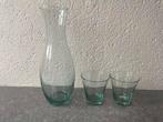 Nieuw! Karaf merk Kraanwater - krnwtr met 2 glazen, Ophalen of Verzenden, Zo goed als nieuw, Overige typen