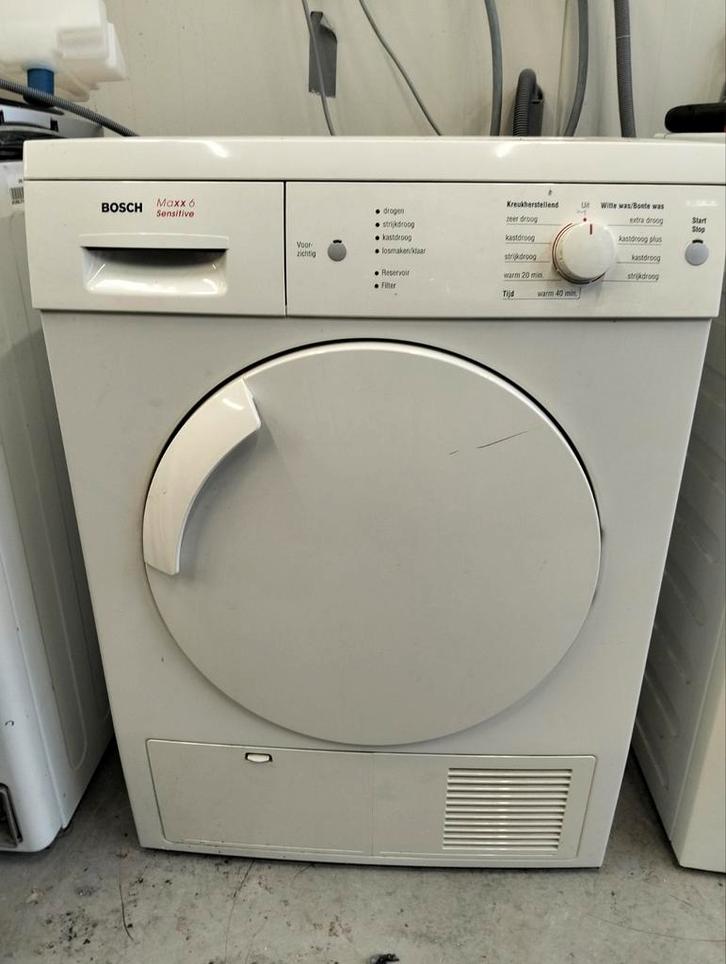 Bosch Maxx6 Condensdroger - Goede Staat!, Witgoed en Apparatuur, Wasdrogers, Gebruikt, Condens, Voorlader, 6 tot 8 kg, 85 tot 90 cm