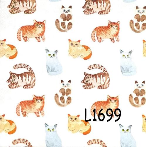 Servetten decoupage/bullet journal * katten L1699, Hobby en Vrije tijd, Knutselen, Nieuw, Materiaal, Verzenden