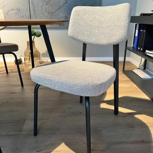 Eetkamerstoel On Top Qliv, Huis en Inrichting, Stoelen, Nieuw, Eén, Stof, Grijs, Ophalen