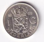 1 Gulden 1965 Prachtig  Mooi, Postzegels en Munten, Munten | Nederland, 1 gulden, Koningin Juliana, Verzenden, Zilver