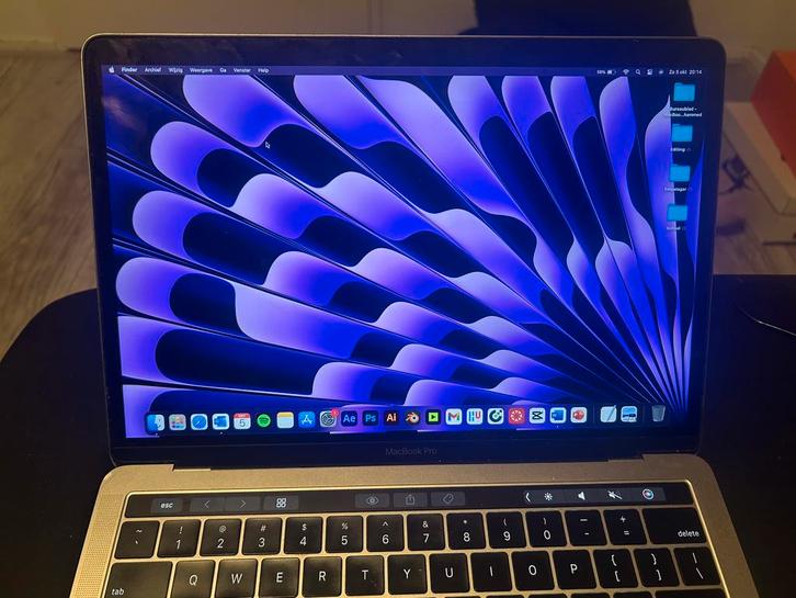MacBook Pro 2018 Touchbar, Computers en Software, Apple Macbooks, Gebruikt, MacBook Pro, 13 inch, 2 tot 3 Ghz, 256 GB, 16 GB, Qwerty