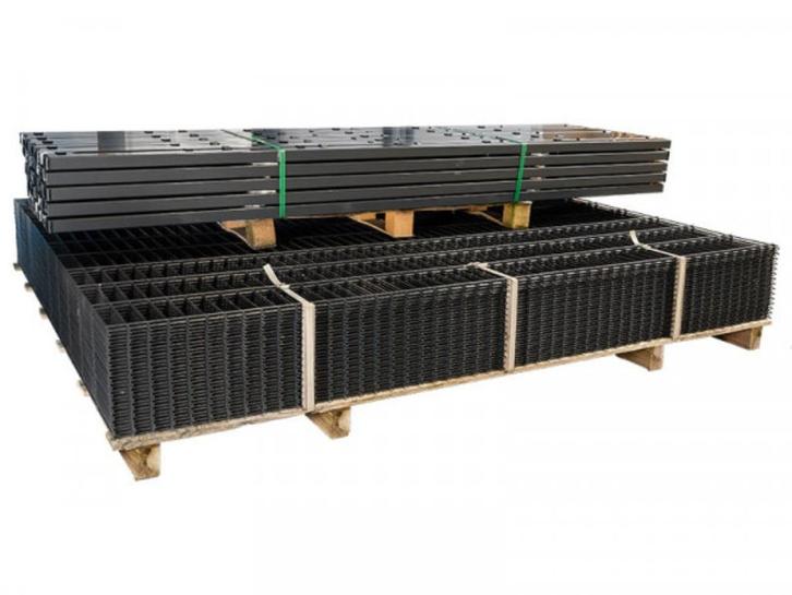 dubbelstaafmatten hekwerk 100M compleet  (NIEUW), Tuin en Terras, Tuinhekken en Hekwerk, Nieuw, Dubbelstaafmat hekwerk, IJzer